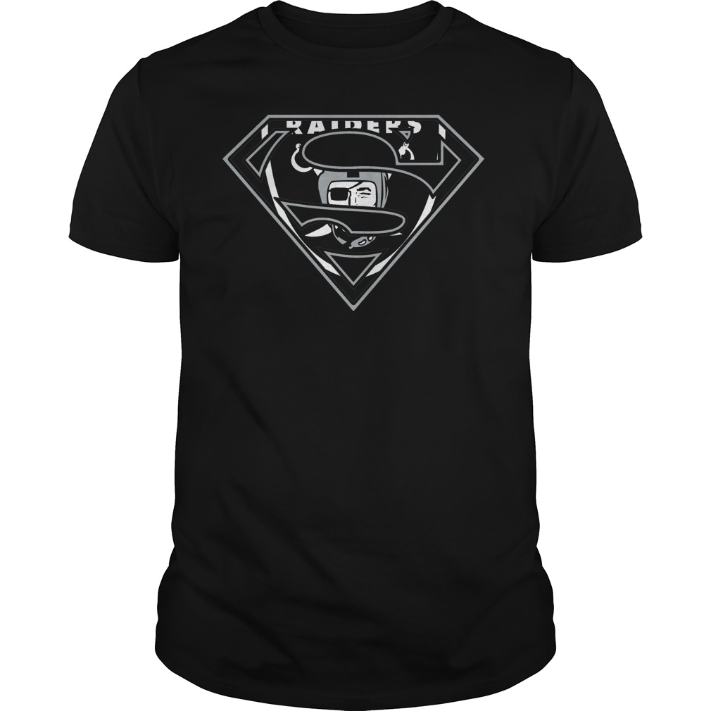 Oakland Raiders Superman Logo T-Shirt 