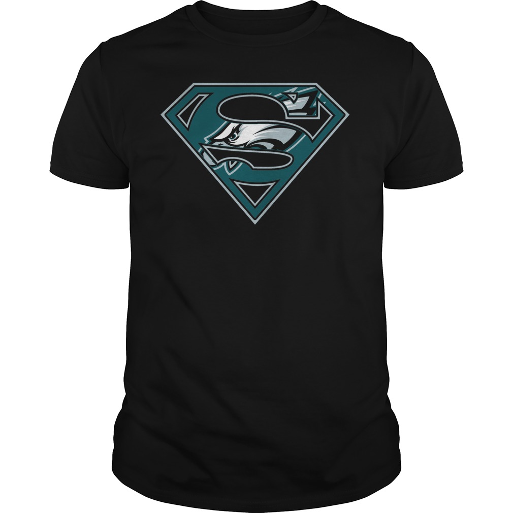 superman philadelphia eagles shirt