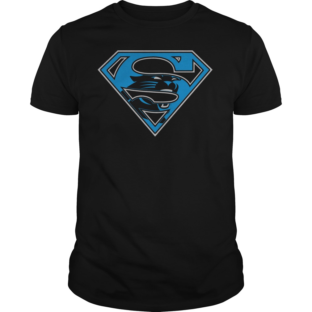 Carolina Panthers Superman Logo T-Shirt 