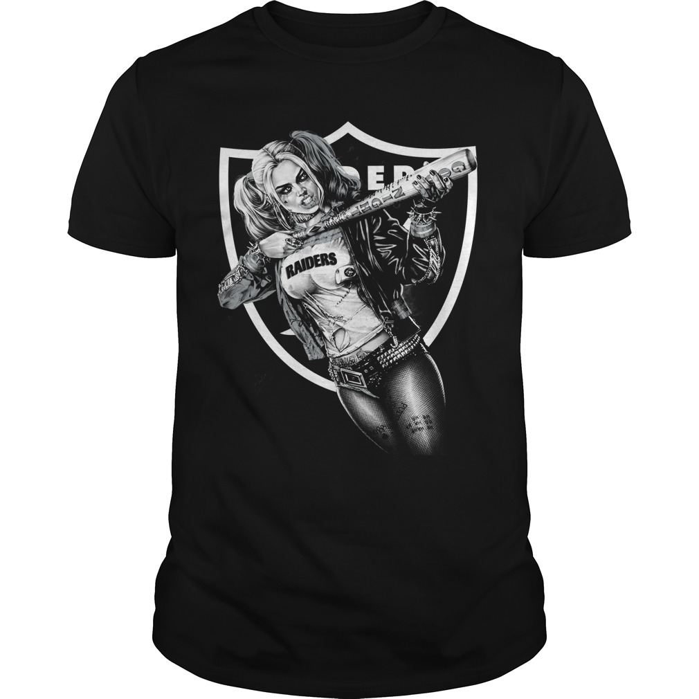 Oakland Raiders Harley Quinn T-Shirt - TeeNaviSport