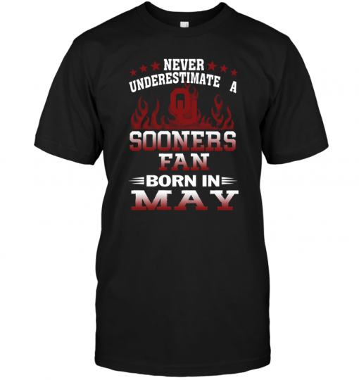 Never Underestimate A Sooners Fan Born In May