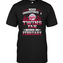 Never Underestimate A Twins Fan Born In February