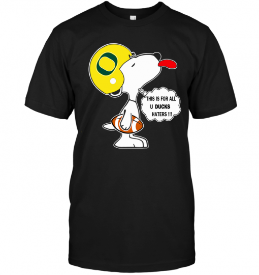 This Is For All U Ducks Haters (Snoopy)
