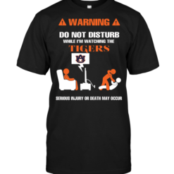 Warning Do Not Disturb While I'm Watching The Tigers Serious Injury Or Death May Occur