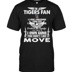 I'm A Detroit Tigers Fan I Love Freedom I Drink Beer I Have Tattoos