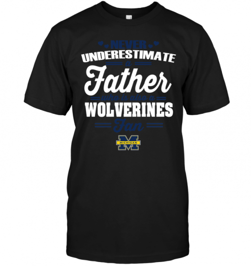 Never Underestimate A Father Who Is Also A Wolverines Fan