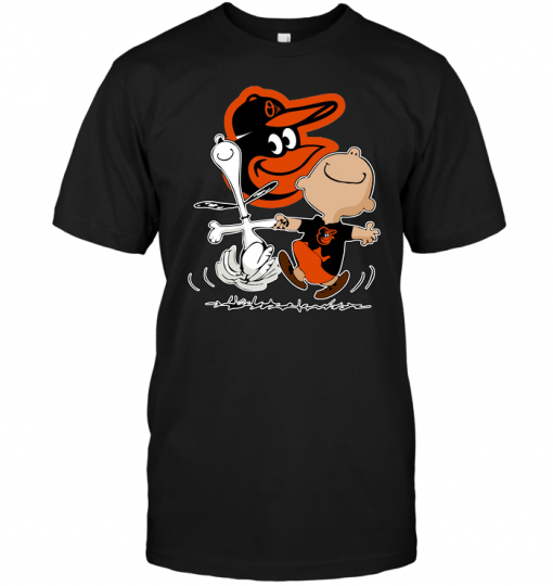 Charlie Brown & Snoopy: Baltimore Orioles T-Shirt - TeeNaviSport
