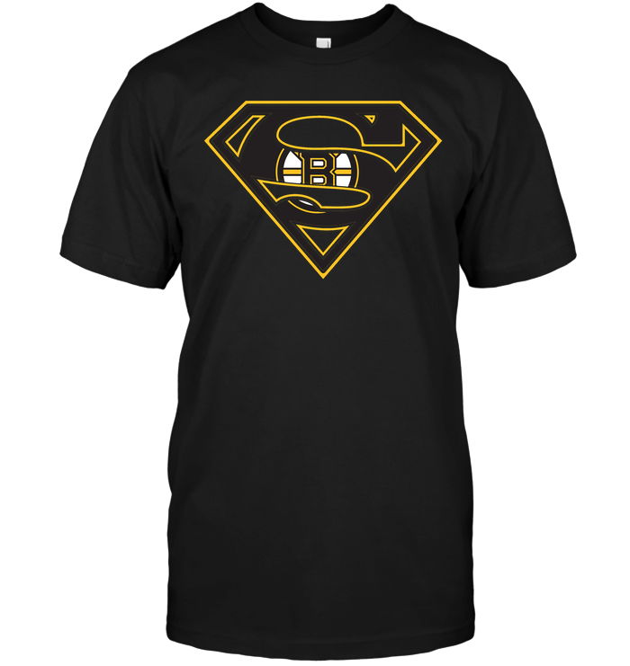 NHL Hockey Boston Bruins Superman DC Shirt Youth Sweatshirt