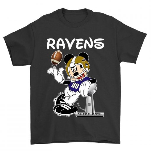 Mickey Mouse Baltimore Ravens T-Shirt - TeeNaviSport