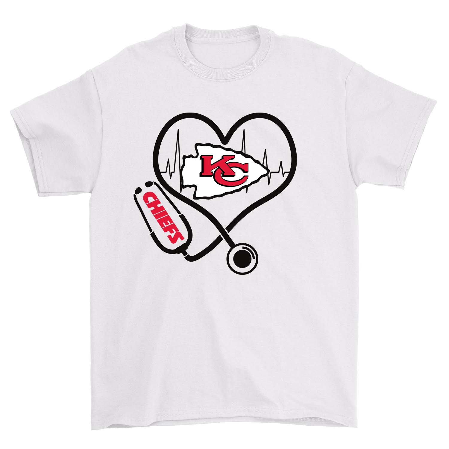 Kansas City Chiefs vs Kansas City Royals Hearts Love Shirt